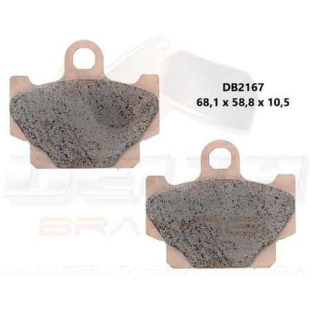 DELTA BRAKING KLOCKI HAMULCOWE PRZÓD KH81 - ZASTĘPUJĄ DB2167MX-D I DB2167QD-D YAMAHA XV 250 VIRAGO '89-'94
