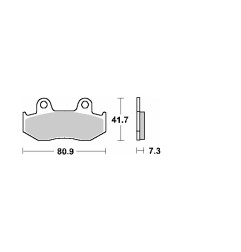 SCHUH WYPRZEDAŻ KLOCKI HAMULCOWE KH92 HONDA CH 250 SPACY/FREEWAY '88-'93, NES 125/150 '01-'06, NH 100 LEAD '00-'08