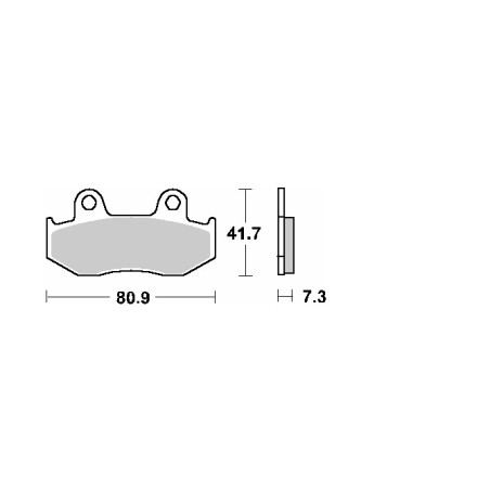 SCHUH WYPRZEDAŻ KLOCKI HAMULCOWE KH92 HONDA CH 250 SPACY/FREEWAY '88-'93, NES 125/150 '01-'06, NH 100 LEAD '00-'08