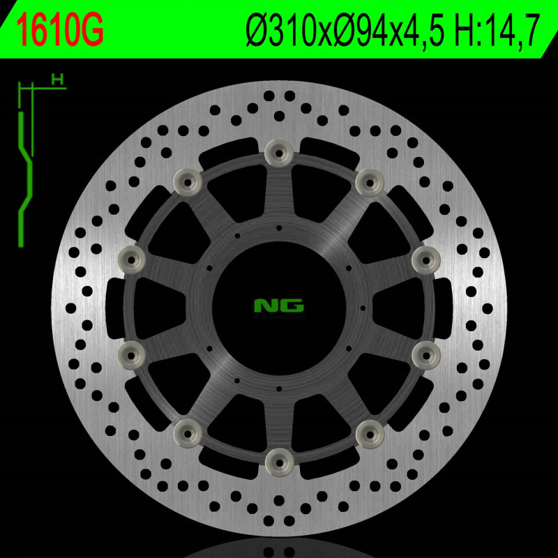 NG TARCZA HAMULCOWA PRZÓD HONDA CB 1000R ABS 08-17 (310X94X4,5MM) (6X6,5MM) NG TARCZA HAMULCOWA PRZÓD HONDA CB 1000R ABS 08-17 (310X94X4,5MM) (6X6,5MM)