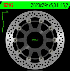 NG TARCZA HAMULCOWA PRZÓD HONDA CBR 1000RR 09-16 (ABS) SRODEK ALUMINIOWY (320X94X5,0MM) (6X6,5MM) - ZASTĘPUJE NG1283