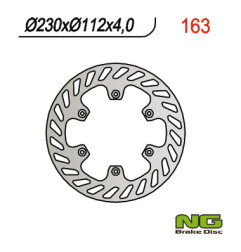 NG TARCZA HAMULCOWA PRZÓD YAMAHA DT 50R 00-02 (230X112MM) (230x112x4)