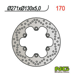 NG TARCZA HAMULCOWA PRZÓD KAWASAKI GPZ 500 S (90-03), GPZ 900R, GPZ600/750/900 (271x130x5) (6X10,5MM)