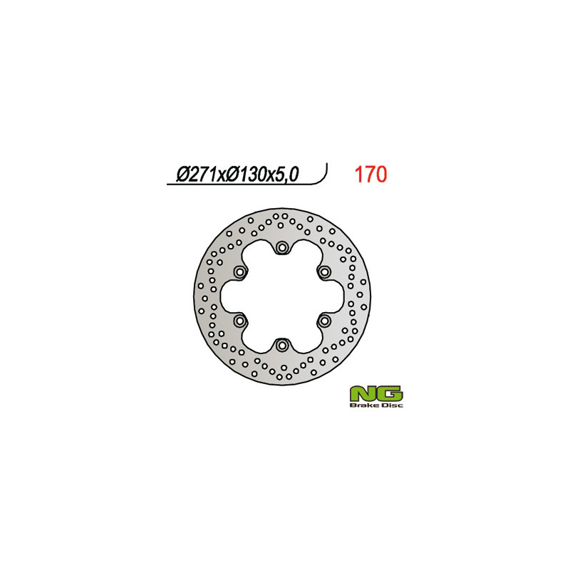 NG TARCZA HAMULCOWA PRZÓD KAWASAKI GPZ 500 S (90-03), GPZ 900R, GPZ600/750/900 (271x130x5) (6X10,5MM) NG TARCZA HAMULCOWA PRZÓD KAWASAKI GPZ 500 S (90-03), GPZ 900R, GPZ600/750/900 (271x130x5) (6X10,5MM)