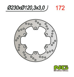 NG TARCZA HAMULCOWA PRZÓD KAWASAKI KMX 125 (86-03) (230X120X4) 6 OTWORÓW ŚR.10,5