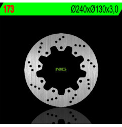 NG TARCZA HAMULCOWA TYŁ KAWASAKI KDX / KMX 200 '89-'92, KLR 250 '84-'00 (240X130X3) (9X10,5MM)