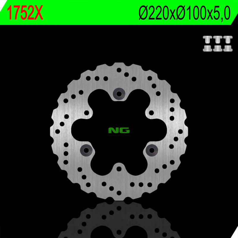 NG TARCZA HAMULCOWA TYŁ KAWASAKI EX 250/300/400 NINJA 13-22 WAVE NG TARCZA HAMULCOWA TYŁ KAWASAKI EX 250/300/400 NINJA 13-22 WAVE