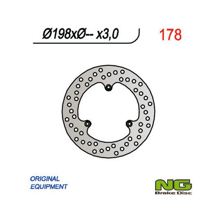 NG TARCZA HAMULCOWA PRZÓD KTM 60/65/85 SX (198x-x3)