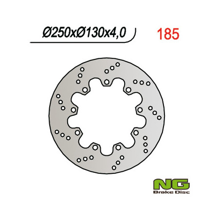 NG TARCZA HAMULCOWA PRZÓD KAWASAKI KLR 600 (84-92) (250x130x4)