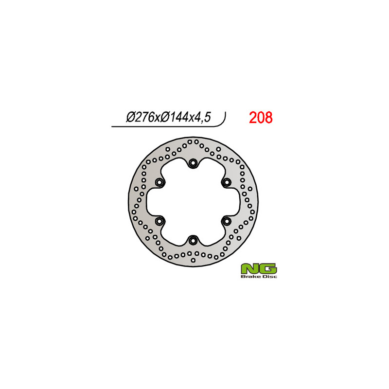 NG TARCZA HAMULCOWA PRZÓD HONDA XL 600V (87-95) TRANSALP, DAELIM VL 125 DAYSTAR '00-'12 (276x144x4,5) (6x10,5mm) NG TARCZA HAMULCOWA PRZÓD HONDA XL 600V (87-95) TRANSALP, DAELIM VL 125 DAYSTAR '00-'12 (276x144x4,5) (6x10,5mm)