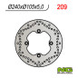 NG TARCZA HAMULCOWA TYŁ HONDA XL 600/650/700V TRANSALP 91-'99, CB 500 93-03, CB750 92-95 (240X105X5) (4X10,5MM) NG TARCZA HAMULCOWA TYŁ HONDA XL 600/650/700V TRANSALP 91-'99, CB 500 93-03, CB750 92-95 (240X105X5) (4X10,5MM)