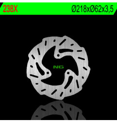 NG TARCZA HAMULCOWA TYŁ DERBI 50/125, GAS GAS 125/450 (218X62X3,5MM) (3X10,5MM) WAVE