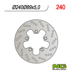 NG TARCZA HAMULCOWA TYŁ SUZUKI GSF/GSR/SV/RF (240x89x5) (5x10,5mm)