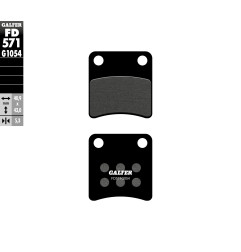 GALFER KLOCKI HAMULCOWE KH257/2 PÓŁMETALICZNE (PARKING BRAKE)
