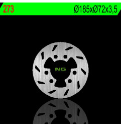 NG TARCZA HAMULCOWA PRZÓD BETA ALP 250 97-99, ST 250 97-99, ST 50 99-00 (185X72X3,5MM) (6X10,1MM)