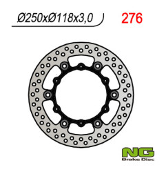 NG TARCZA HAMULCOWA PRZÓD YAMAHA YZ/YZF/WRF 01-19 PŁYWAJĄCA (250x118x3)(6X6,50MM), SUZUKI RM 125/250 '99-'10