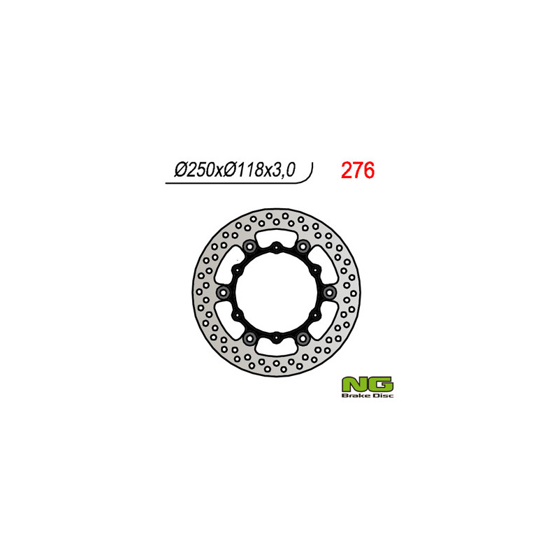 NG TARCZA HAMULCOWA PRZÓD YAMAHA YZ/YZF/WRF 01-19 PŁYWAJĄCA (250x118x3)(6X6,50MM), SUZUKI RM 125/250 '99-'10 NG TARCZA HAMULCOWA PRZÓD YAMAHA YZ/YZF/WRF 01-19 PŁYWAJĄCA (250x118x3)(6X6,50MM), SUZUKI RM 125/250 '99-'10