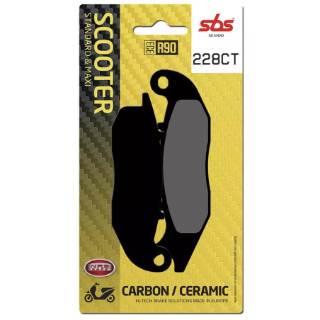 SBS KLOCKI HAMULCOWE KH465 CARBON TECH AJP PR3/PR4/PR5 '13-,DERBI TERRA/CITY CROSS 125 '08-'16, HONDA CRF 250L/M/R '13