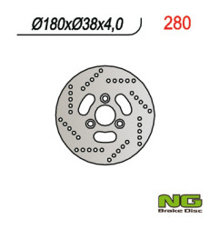 NG TARCZA HAMULCOWA PRZÓD SUZUKI AN 125/150 95-00 (180X38X4)