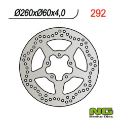 NG TARCZA HAMULCOWA PRZÓD APRILIA 50/125/200/250/400/500 SCARABEO, PIAGGIO MEDLEY 125/150 16-18 - ZASTĘPUJE NG1592