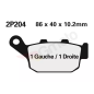 Klocki hamulcowe Nissin Off-Road Semi-Metallic 2P-204GS Klocki hamulcowe Nissin Off-Road Semi-Metallic 2P-204GS