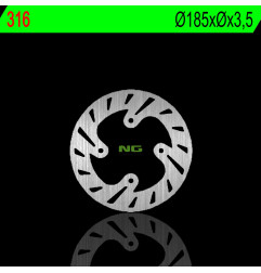 NG TARCZA HAMULCOWA PRZÓD BETA REV REV3 125/200/250 99-02 (185X3,5MM) (4X10,5MM)