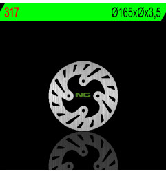 NG TARCZA HAMULCOWA TYŁ BETA REV3 125/200/250 99-02 (165X3,5MM) (4X10,5MM)