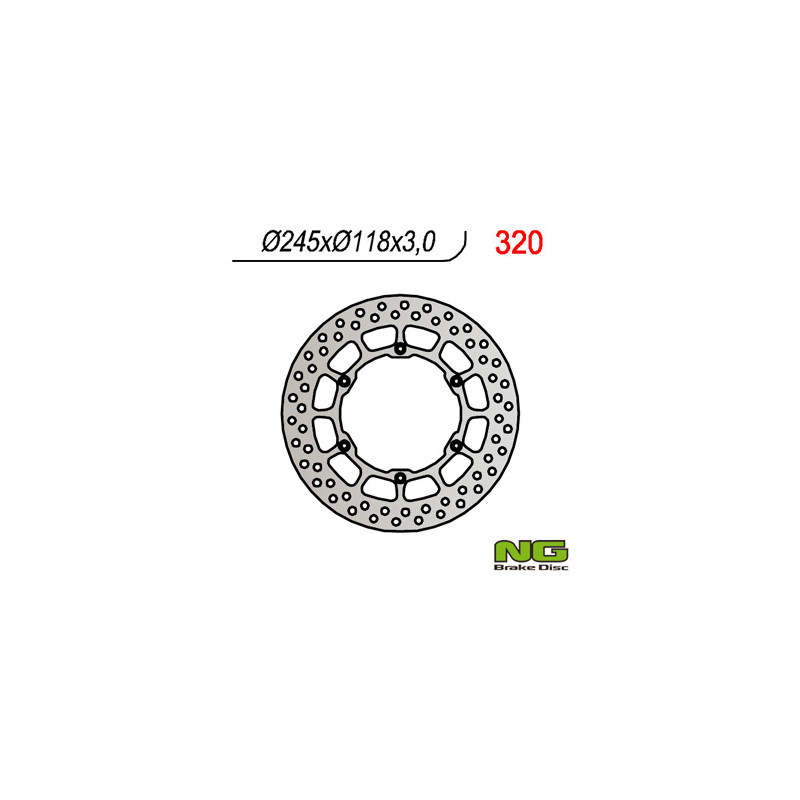 NG TARCZA HAMULCOWA PRZÓD YAMAHA YZ/YZF/WRF (245x118x3) (6X6,5MM) NG TARCZA HAMULCOWA PRZÓD YAMAHA YZ/YZF/WRF (245x118x3) (6X6,5MM)