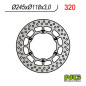 NG TARCZA HAMULCOWA PRZÓD YAMAHA YZ/YZF/WRF (245x118x3) (6X6,5MM) NG TARCZA HAMULCOWA PRZÓD YAMAHA YZ/YZF/WRF (245x118x3) (6X6,5MM)