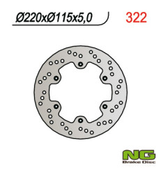 NG TARCZA HAMULCOWA TYŁ YAMAHA TT 600 E 92-00 (220X115X5)