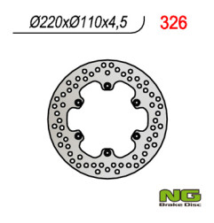 NG TARCZA HAMULCOWA TYŁ APRILIA 125/350/600/650 (220x110x4,5)