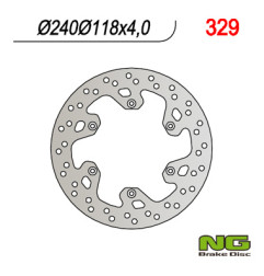 NG TARCZA HAMULCOWA TYŁ SUZUKI RM 125 '99-'10, RM 250 '99-'08, DRZ400SM '04-'10 (240X118X4)