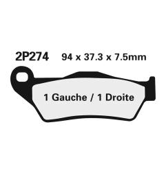 Klocki hamulcowe Nissin Street /Off-Road Sintered Metal 2P-274ST-MX