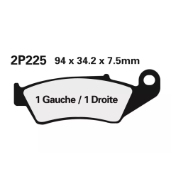Klocki hamulcowe Nissin Off-Road Semi-Metallic 2P-225GS