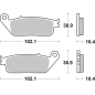 Klocki hamulcowe Brembo Street Sintered SP Klocki hamulcowe Brembo Street Sintered SP