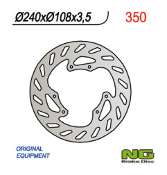 NG TARCZA HAMULCOWA PRZÓD HONDA CRF 250L 12-20, YAMAHA DT 50R 03-08 (240X108X3,5)