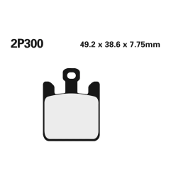 Klocki hamulcowe Nissin Street /Off-Road Sintered Metal 2P-300ST