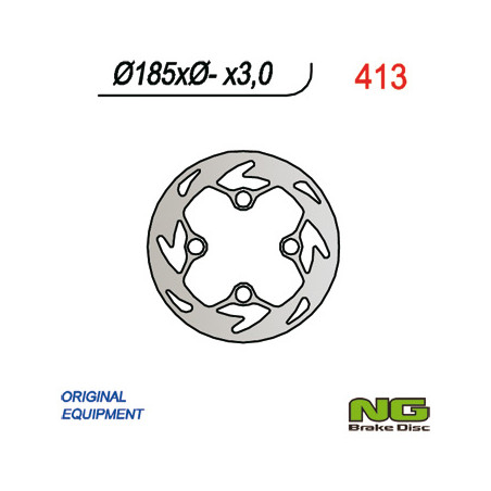 NG TARCZA HAMULCOWA PRZÓD GAS GAS 125/200/250 TXT (185x-x3)