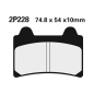 Klocki hamulcowe Nissin Street Semi-Metallic 2P-228NS Klocki hamulcowe Nissin Street Semi-Metallic 2P-228NS