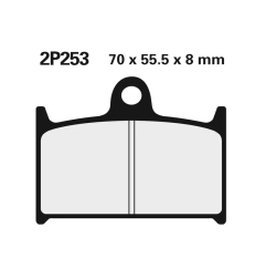 Klocki hamulcowe Nissin Street Semi-Metallic 2P-253NS