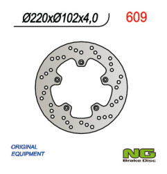 NG TARCZA HAMULCOWA TYŁ YAMAHA TZR 50R 03-15 (220X102X4) 5 OTWORÓW ŚR.6,5