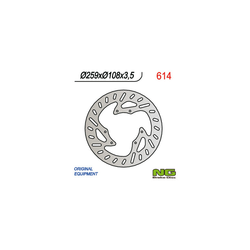 NG TARCZA HAMULCOWA PRZÓD YAMAHA / MBK 50-125 SUPERMOTO (260X108X3,5) NG TARCZA HAMULCOWA PRZÓD YAMAHA / MBK 50-125 SUPERMOTO (260X108X3,5)