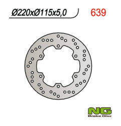 NG TARCZA HAMULCOWA TYŁ YAMAHA R6 99-02, R1 98-03 (220x115x5)