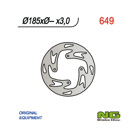 NG TARCZA HAMULCOWA PRZÓD GAS GAS TXT 50 (04-09), 80 (04-08), 125/250 (03) (185X-X3)