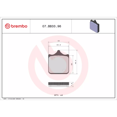 Klocki hamulcowe Brembo OEM Sintered