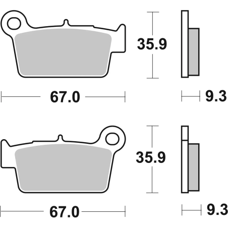 Klocki hamulcowe Brembo Off-Road Sintered SD