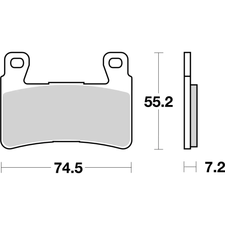 Klocki hamulcowe Brembo Street Sintered SA