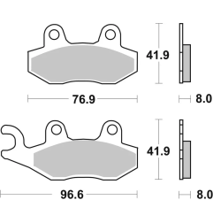 Klocki hamulcowe Brembo Street Sintered SP