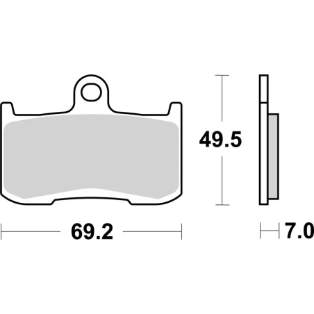 Klocki hamulcowe Brembo Street Sintered LA
