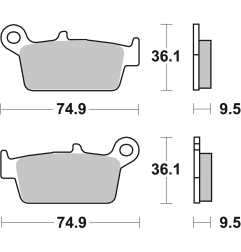 Klocki hamulcowe Brembo Off-Road Sintered SD
